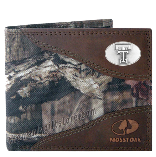 Texas Tech Red Raiders Mossy Oak Camo Bifold Wallet