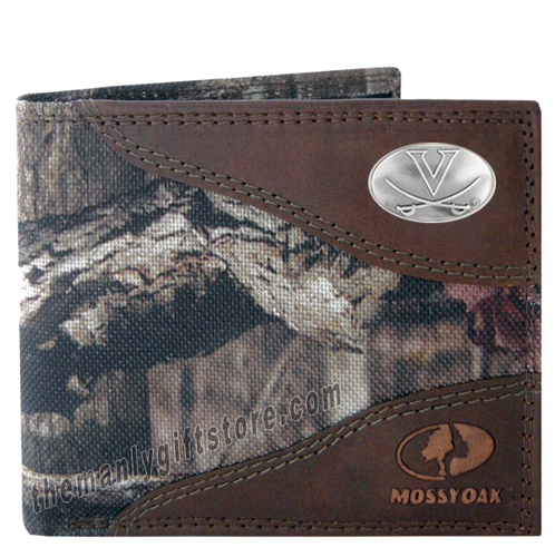 Virginia Cavaliers Mossy Oak Camo Bifold Wallet