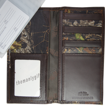 Load image into Gallery viewer, Texas Star Mossy Oak Camo Zep Pro Leather Roper Wallet