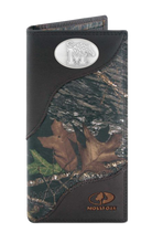Load image into Gallery viewer, Memphis Tigers Mossy Oak Camo Zep Pro Leather Roper Wallet