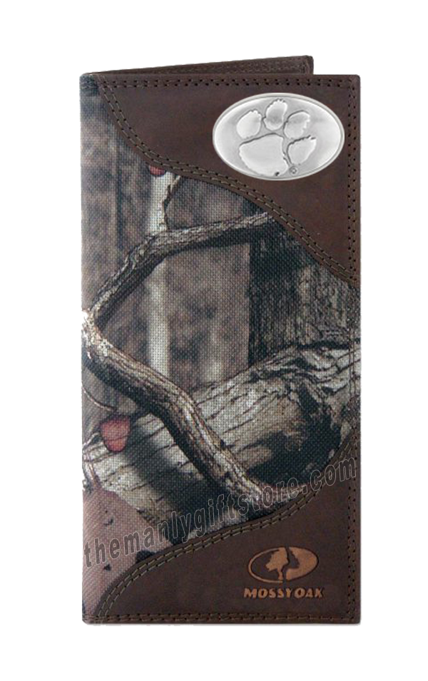 Clemson Tigers Roper Mossy Oak Camo Wallet