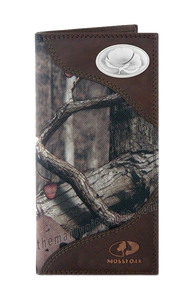 Cotton Logo Roper Mossy Oak Camo Wallet