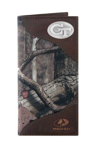 Georgia Tech Yellow Jackets Roper Mossy Oak Camo Wallet