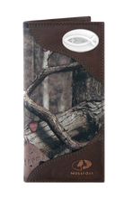 Load image into Gallery viewer, Ichthys Christian Fish Roper Mossy Oak Camo Wallet