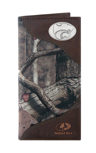 Kansas State Roper Mossy Oak Camo Wallet