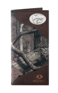 Kansas State Roper Mossy Oak Camo Wallet