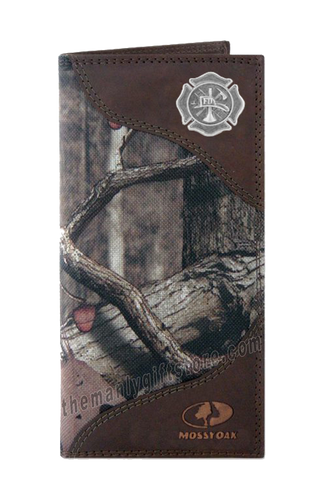 Maltese Cross Fireman Roper Mossy Oak Camo Wallet