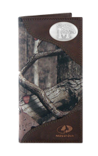 Load image into Gallery viewer, Memphis Tigers Roper Mossy Oak Camo Wallet