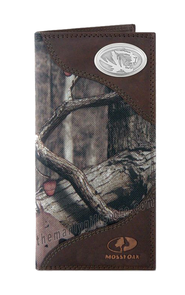 Missouri Tigers Roper Mossy Oak Camo Wallet