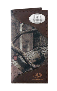 North Carolina State Roper Mossy Oak Camo Wallet