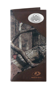 Ohio State Buckeyes Roper Mossy Oak Camo Wallet