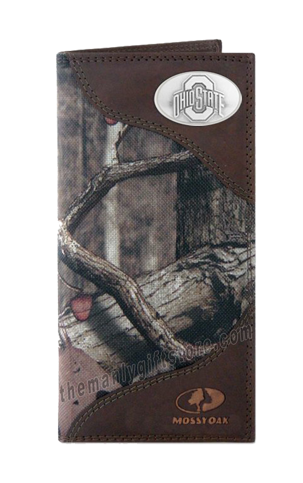 Ohio State Buckeyes Roper Mossy Oak Camo Wallet