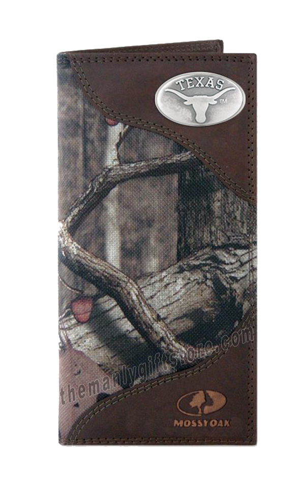 Texas Longhorns Roper Mossy Oak Camo Wallet