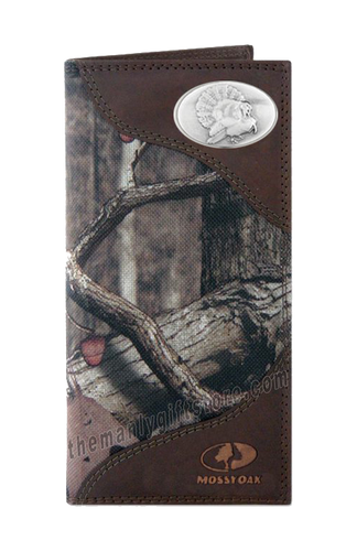 Turkey Strutting Mossy Oak Camo Roper Wallet