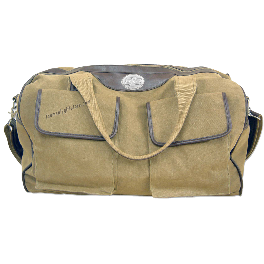 OSU Zep Pro Waxed Canvas Weekender Duffle Bag