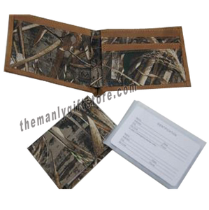 Mossy Oak Logo Zep Pro Bifold Wallet REALTREE MAX-5 Camo