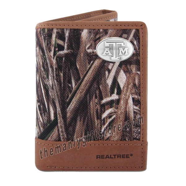 Texas A&M Aggies Zep Pro Trifold Wallet REALTREE MAX-5 Camo