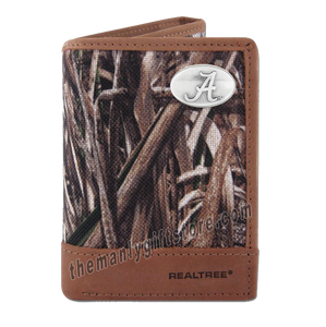Alabama Crimson Tide Zep Pro Trifold Wallet REALTREE MAX-5 Camo