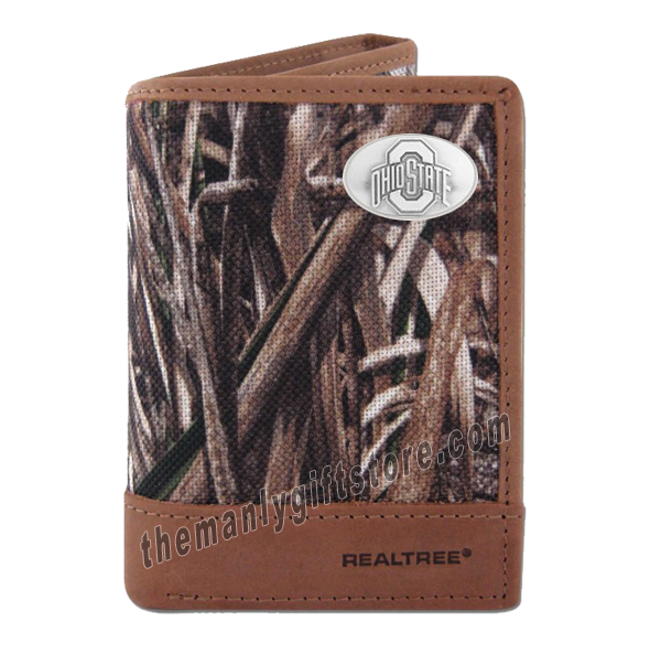 Ohio State Buckeyes Zep Pro Trifold Wallet REALTREE MAX-5 Camo