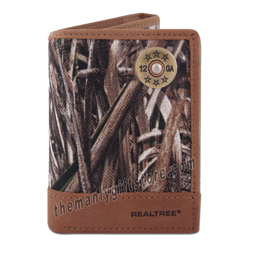 Shotgun Shell Zep Pro Trifold Wallet REALTREE MAX-5 Camo