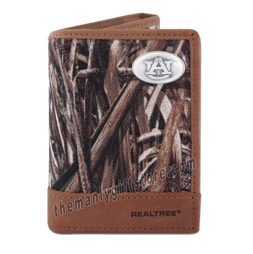 Auburn Tigers Zep Pro Trifold Wallet REALTREE MAX-5 Camo