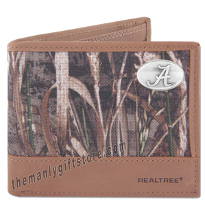 Alabama Crimson Tide Zep Pro Bifold Wallet REALTREE MAX-5 Camo