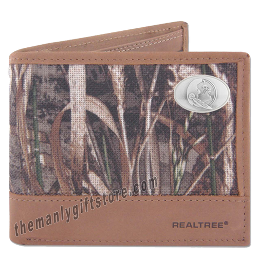 Florida State Seminoles FSU Zep Pro Bifold Wallet REALTREE MAX-5 Camo