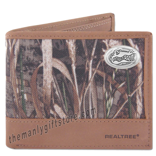 Florida Gators Zep Pro Bifold Wallet REALTREE MAX-5 Camo