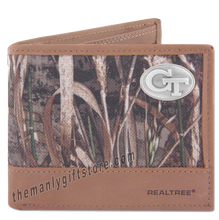 Load image into Gallery viewer, Georgia Tech Yellow Jackets Zep Pro Bifold Wallet REALTREE MAX-5 Camo