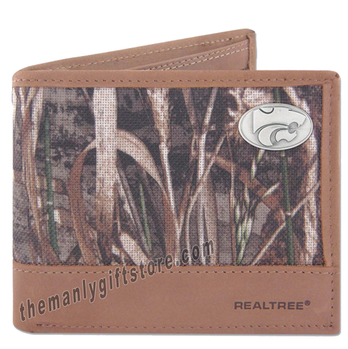 Kansas State Zep Pro Bifold Wallet REALTREE MAX-5 Camo