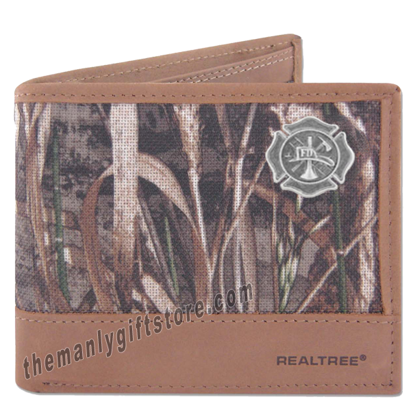 Maltese Cross Fireman Zep Pro Bifold Wallet REALTREE MAX-5 Camo