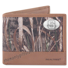 Load image into Gallery viewer, North Carolina State Zep Pro Bifold Wallet REALTREE MAX-5 Camo