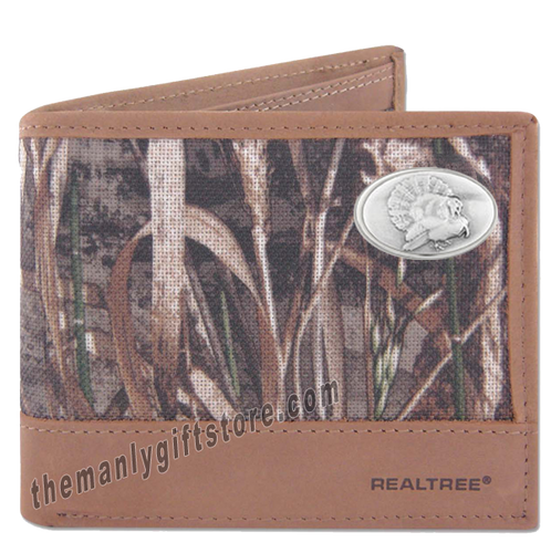 Turkey Strutting Zep Pro Bifold Wallet REALTREE MAX-5 Camo