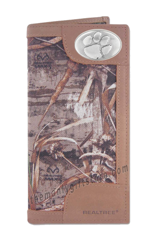 Clemson Tigers Roper REALTREE MAX-5 Camo Wallet