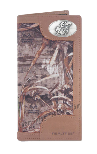 Kansas Jayhawks Roper REALTREE MAX-5 Camo Wallet