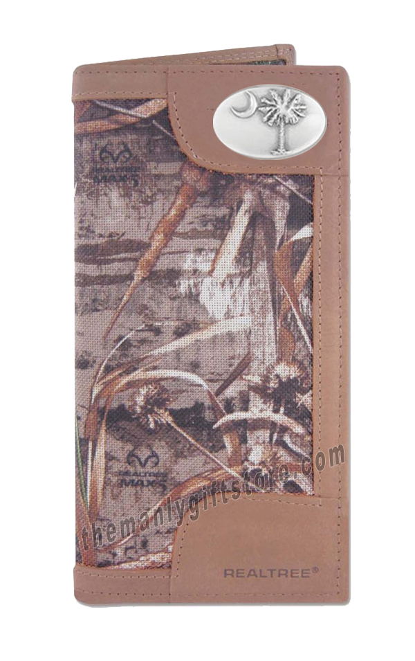 South Carolina Palmetto Tree Roper REALTREE MAX-5 Camo Wallet