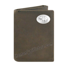 Load image into Gallery viewer, Elephant Alabama  Crazy Horse Leather Trifold Wallet