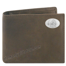 Load image into Gallery viewer, Florida State Seminoles FSU Genuine Crazy Horse Leather Bifold Wallet