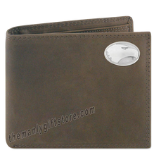 Load image into Gallery viewer, Georgia Southern Eagles  Crazy Horse Leather Bifold Wallet