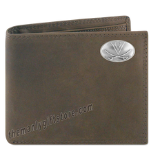Load image into Gallery viewer, Virginia Cavaliers Genuine Crazy Horse Leather Bifold Wallet