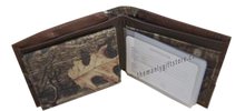 Load image into Gallery viewer, Mossy Oak Logo Mossy Oak Camo Bifold Wallet