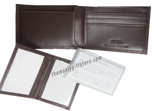Texas Star Wrinkle Zep Pro Leather Bifold Wallet