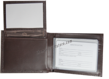 Load image into Gallery viewer, Ichthys Christian Fish Wrinkle Zep Pro Leather Bifold Wallet