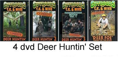 Deer Huntin' DVD Set of 4 Outdoors with TK and Mike