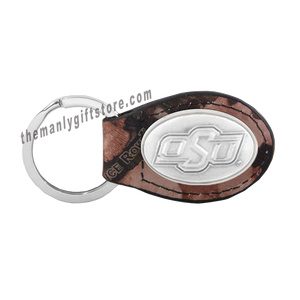 OSU Zep-Pro Leather Concho Key Fob Brown, Camo or Black