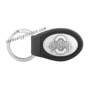 Ohio State Zep-Pro Leather Concho Key Fob Brown, Camo or Black