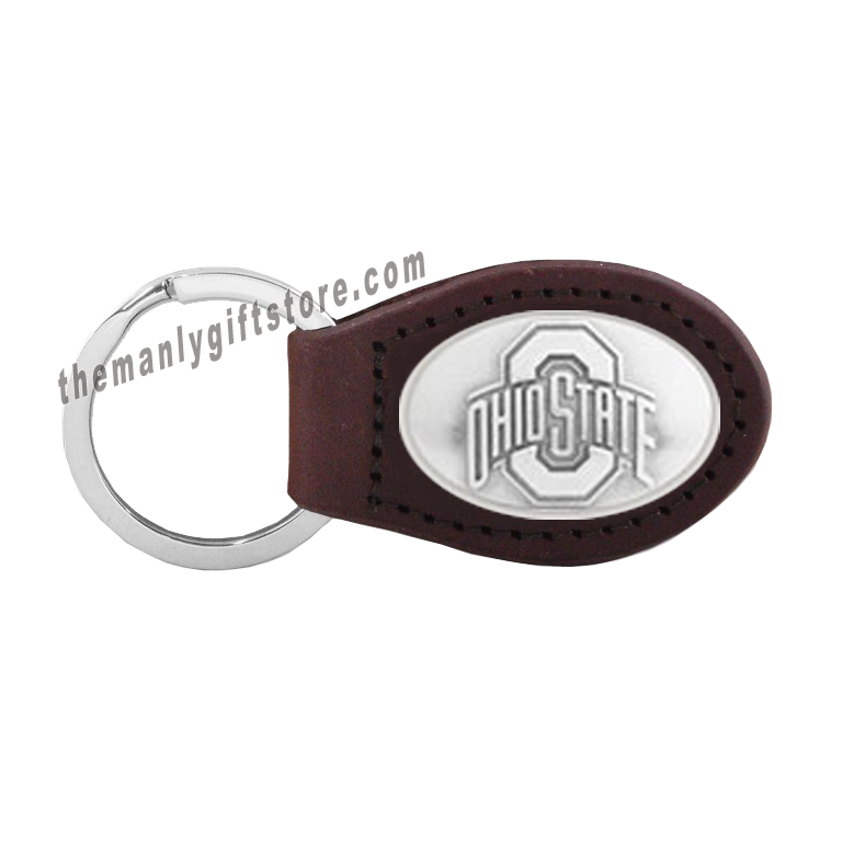 Ohio State Zep-Pro Leather Concho Key Fob Brown, Camo or Black