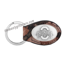 Load image into Gallery viewer, Ohio State Zep-Pro Leather Concho Key Fob Brown, Camo or Black