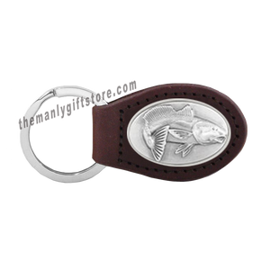 Redfish Zep-Pro Leather Concho Key Fob Brown, Camo or Black