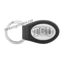 Load image into Gallery viewer, TCU Zep-Pro Leather Concho Key Fob Brown, Camo or Black